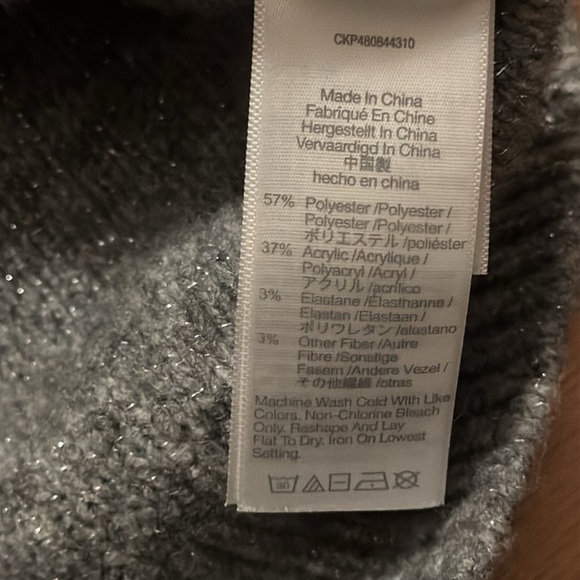 J. Crew | Gray/Metallic Cardigan Sweater | Diamond Buttons | size XS | NWT - Picture 6 of 7